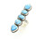 Sterling Silver 5 Stone Turquoise Ring 061724