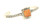 Sterling Silver Square Orange Oyster Shell Cuff Bracelet 061724