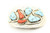 Sterling Silver Effie Turquoise and Coral Belt Buckle 081724