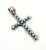 Sterling Silver Kingman Turquoise Large Cross 082624
