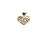 Sterling Silver Reversible Earth Tone Heart Pendant 091724 Sterling Silver Reversible Earth Tone Heart Pendant 091724