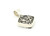 Sterling Silver White Buffalo Reversible Pendant 092024