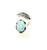 Sterling Silver Adjustable Turquoise Feather Ring 121424