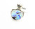 Sterling Silver Round Play on Blue Pendant 010725