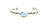 Sterling Silver Golden Hills Turquoise Rope Bracelet 010925