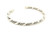 Sterling Silver Double Band Rope Cuff Bracelet 011125