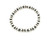 Serling Silver Navajo Pearl Stretchy Bracelet 011125