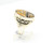Sterling Silver Tigers Eye and Onyx Ring 031225