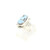 Sterling Silver Oval Golden Hills Turquoise Ring 032525