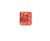 Sterling Silver Square Red Oyster Shell Ring 031025