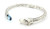 Sterling Silver Horse and Topaz Bracelet 080825