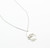 Sterling Silver Mother of Pearl Hand with Crystal Necklace 081425