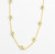 Gold Rhodium with Green Crystals Necklace 082525