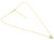 Gold Rhodium Turquoise Heart with Crystal Necklace 082525