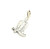 Sterling Silver Boot and Spur Charm 101025