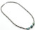 Sterling Silver 3 Turquoise Stone Navajo Pearl Necklace 011226