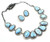 Sterling Silver Battle Mountain Turquoise Set 011326