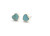 Sterling Silver Turquoise Heart Studs 011426
