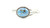 Sterling Silver Round Turquoise Bracelet 011626