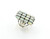 Large Sterling Silver Rectangular Opal Ring 030726