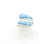 Sterling Silver Inlay Turquoise Adjustable Ring 030726