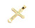14K Gold Large White Opal Cross 060326