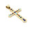 14K Gold Large Multi-Color Cross 060326