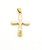 14K Gold Multi Color Cross Pendant 060226