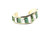 Sterling Silver Carico Lake Turquoise & Sacred White Buffalo Inlay Cuff Bracelet 090126