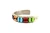 Sterling Silver Turquoise, Spiny Oyster, Coral & Gaspeite Multi-Stone Row Cuff Bracelet 090126