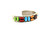 Sterling Silver Turquoise, Spiny Oyster, Coral & Gaspeite Multi-Stone Row Cuff Bracelet 090126