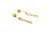 14K Yellow Gold Pink Sapphire Five-Stone Drop Earrings 090126