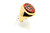 Gold Coral Swirl Inlay Ring 090926