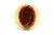 Gold Coral Swirl Inlay Ring 090926