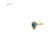 Rose Gold Ring with Pear Turquoise Halo 090926