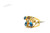 Gold Filigree Band with Turquoise Nuggets 090926