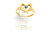 Gold Heart Ring with Turquoise 090926