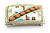 C & S Lonjose Inlay Belt Buckle with Coral & Turquoise 092426