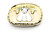 Effie Qualo Ram Head Mother of Pearl Belt Buckle 092426