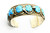 Effie Calavaza Zuni Turquoise Row Cuff Bracelet 092426