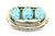 Robert & Bernice Leekya Zuni Turquoise Belt Buckle, Sterling Silver 092426