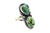 Roie Jaque Dark Green Turquoise Two-Stone Ring 100226