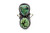 Roie Jaque Dark Green Turquoise Two-Stone Ring 100226