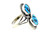 Roie Jaque Blue Turquoise Two-Stone Ring 100226