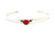 Roie Jaque Red Coral Sterling Stacker Cuff 100226