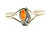 Roie Jaque Orange Spiny Oyster Feather Cuff 100226