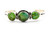 Roie Jaque Green Turquoise Three-Stone Cuff 100226