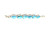 Roie Jaque Blue Kingman Turquoise Six-Stone Link Bracelet 100226