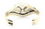 Roie Jaque Blue Turquoise Feather Cushion Cuff 100226