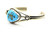 Roie Jaque Blue Turquoise Teardrop Cuff 100226
